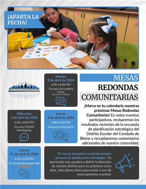   Mesas redondas comunitarias